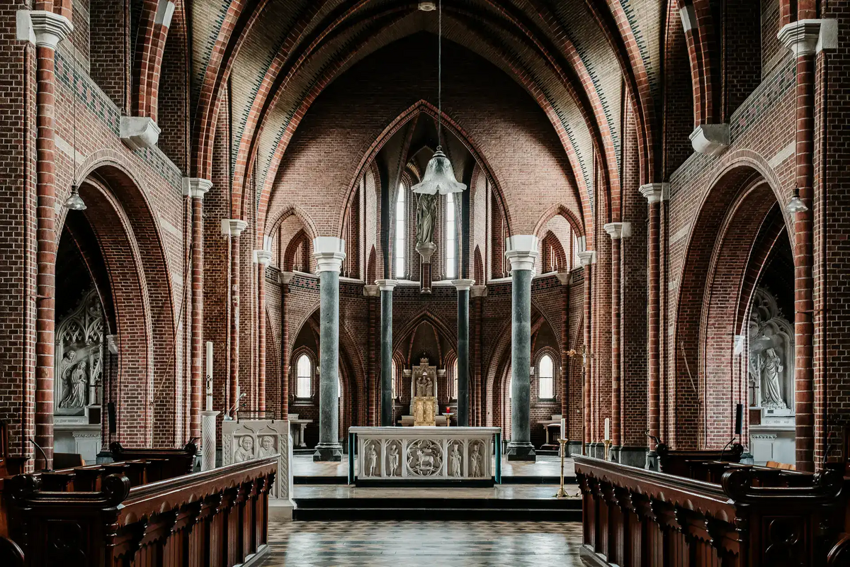 De kerk van abdij Achelse Kluis